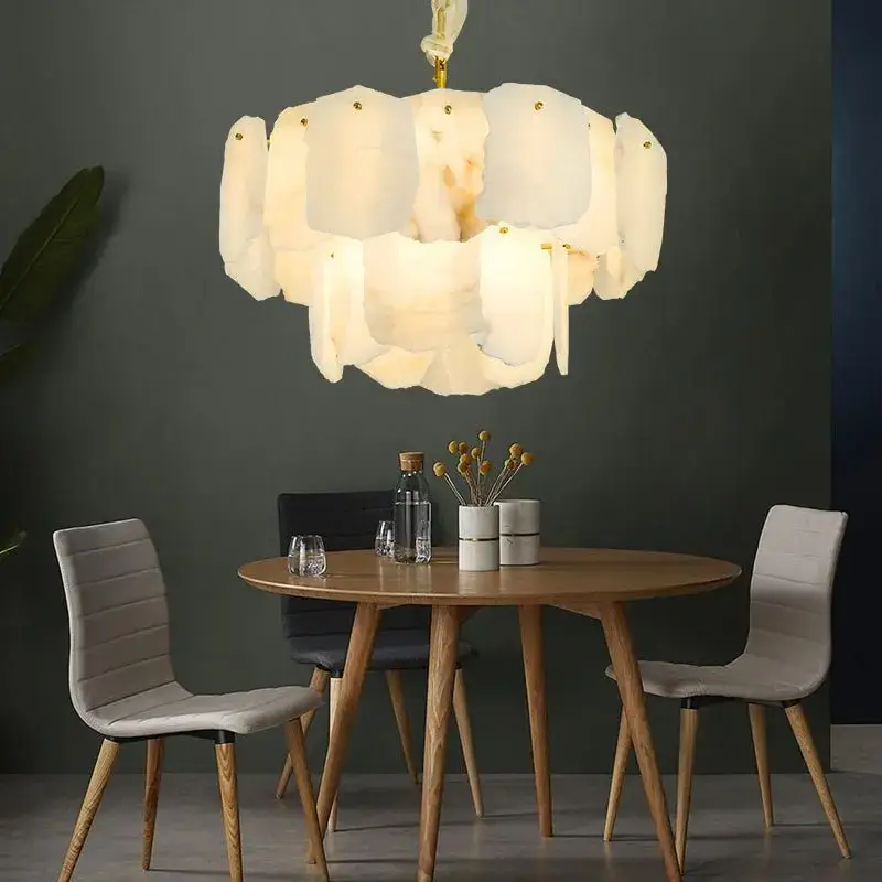 Spain Alabaster Modern Living Room Chandelier