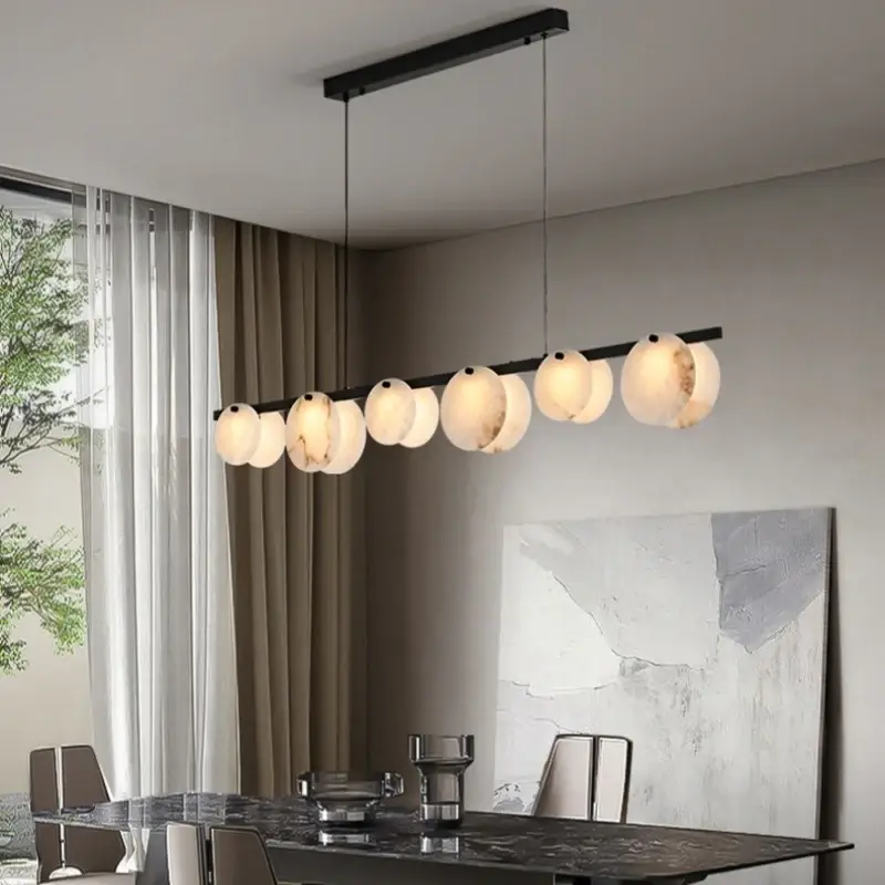 Alabaster  Dining Room Irregular Pendant Light,Dining Room Alabaster Pendant Light