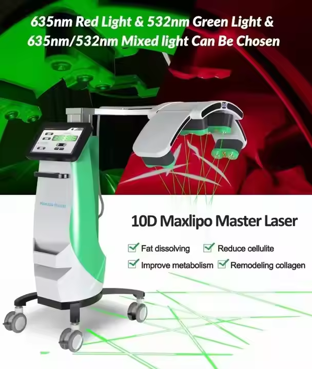 Factory 10D lipo laser machine; 10D laser weight loss machine before and after; laser body slimming machine