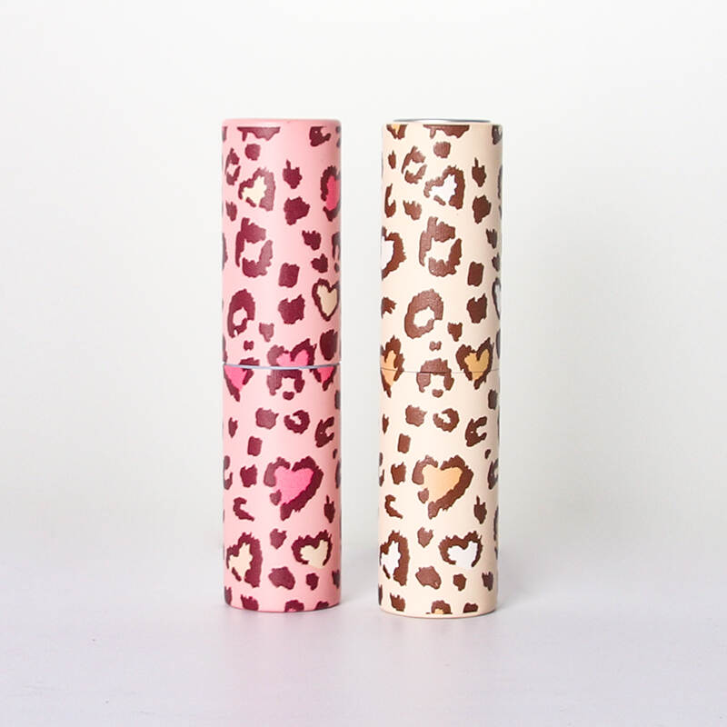 8ml Leopard Pattern Aluminum Refillable Perfume Atomizer Knob Style Design Perfume Spray Bottle