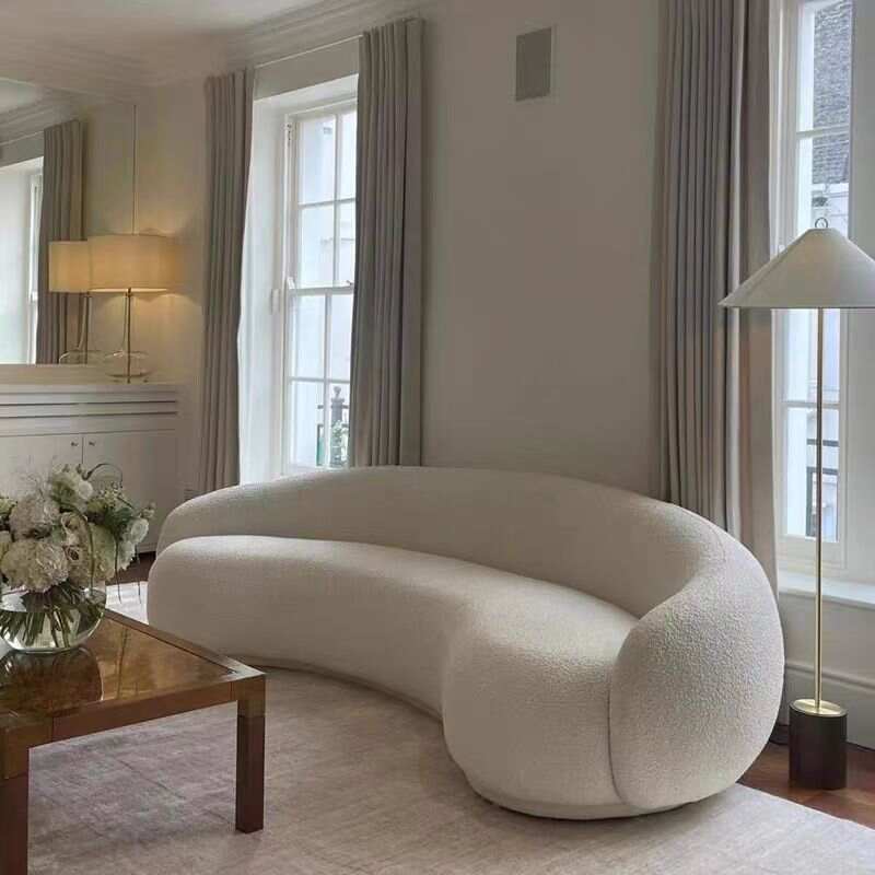 Plush sofa-Modern sofa-Curved sofa