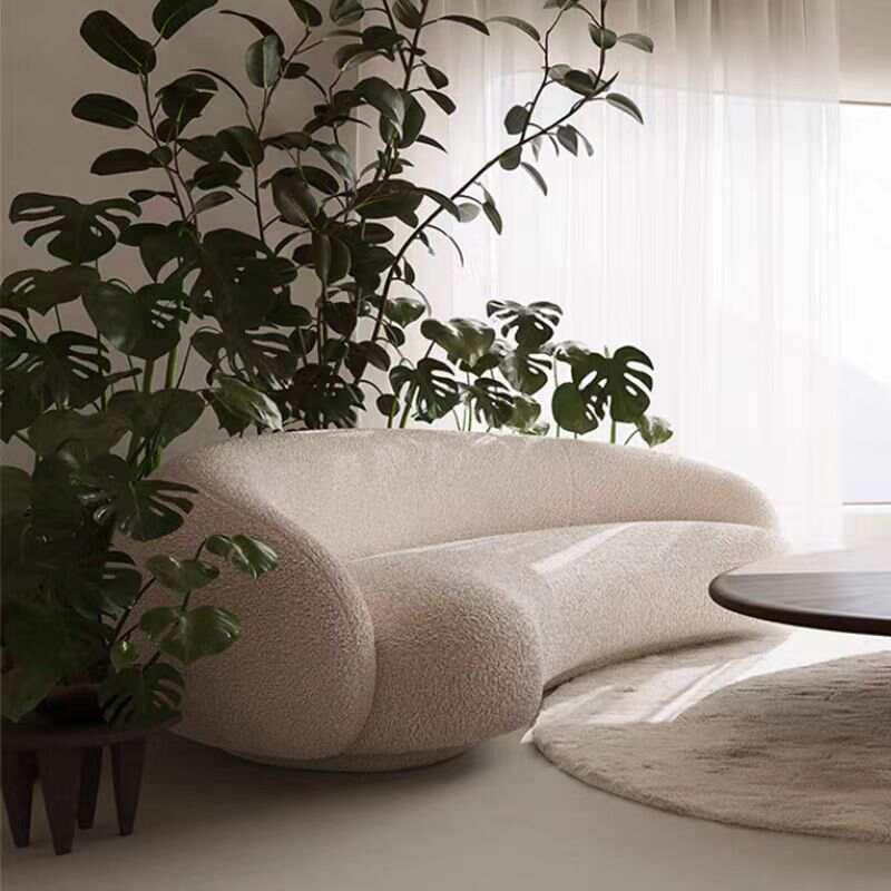 Plush sofa-Modern sofa-Curved sofa