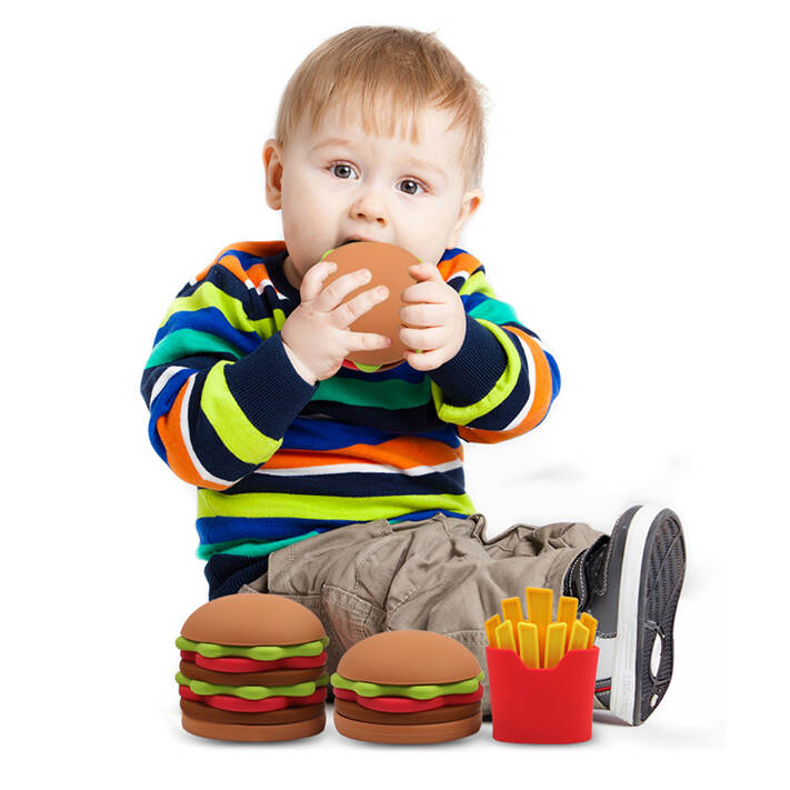 Silicone hamburger blocks