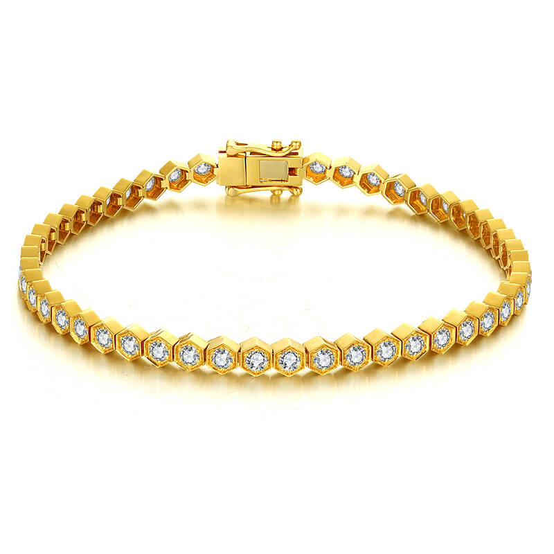 Brilliant Starry Diamond Full Bracelet in 18K Gold