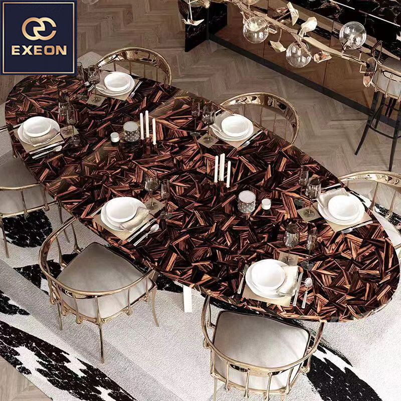 Luxury dining table-Fancy table-Round dining table