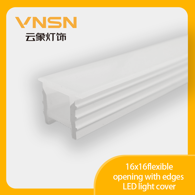 16x16mm Flexible Silicone LED Light Cover - High-Quality LED Enclosure”
