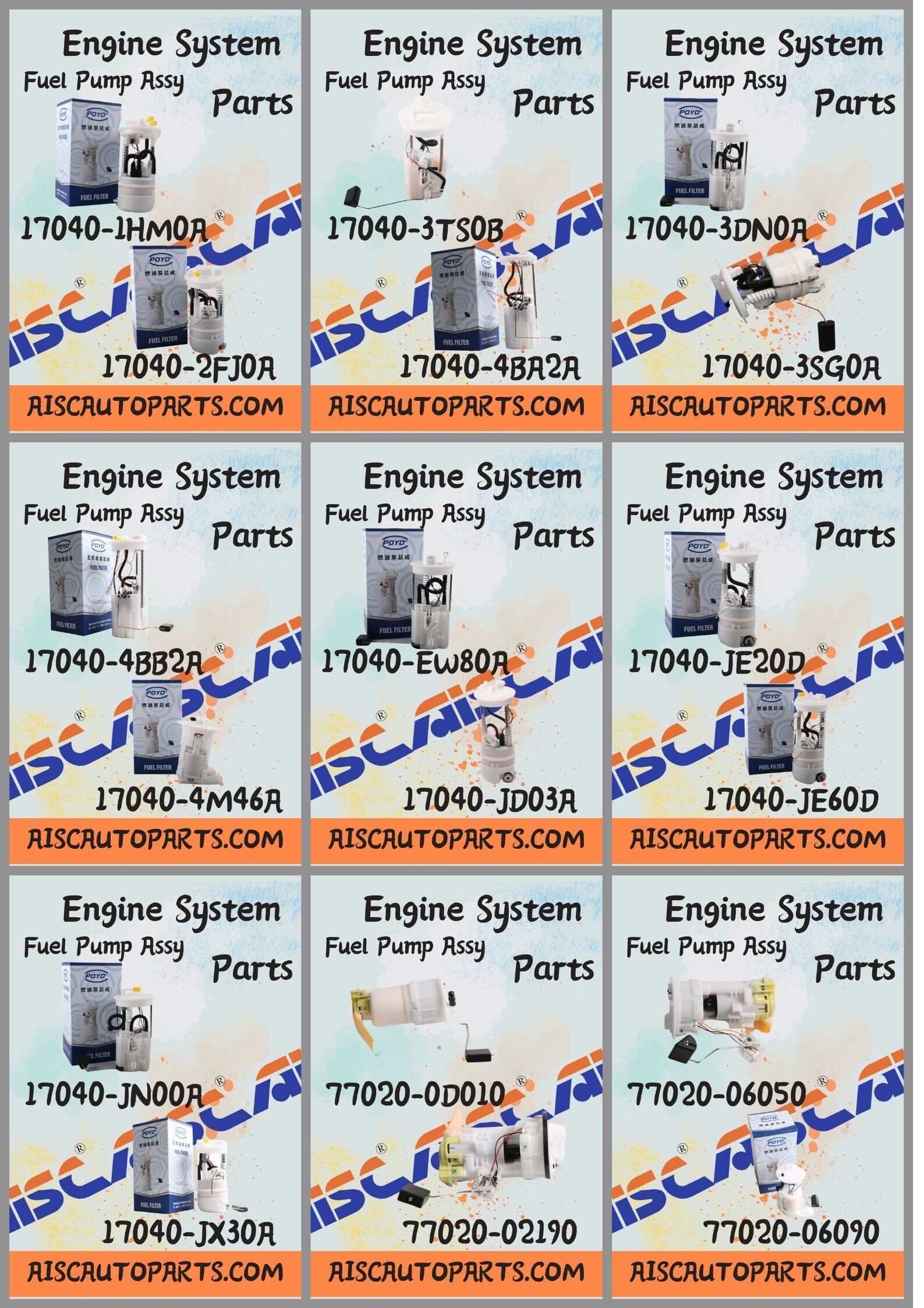 AISC Auto Parts Fuel Pump Assy For NISSAN TOYOTA Japanese Car Part