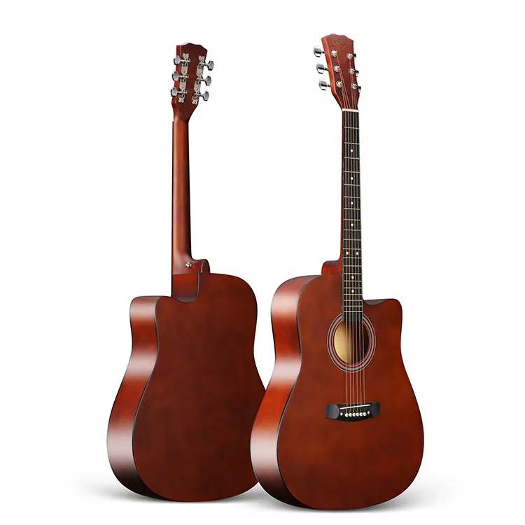 Guitarra acústica de madera de barra, fábricas de guitarra acústica folk de bosswood, guitarra acústica de alta calidad, guitarra acústica de alta calidad barata