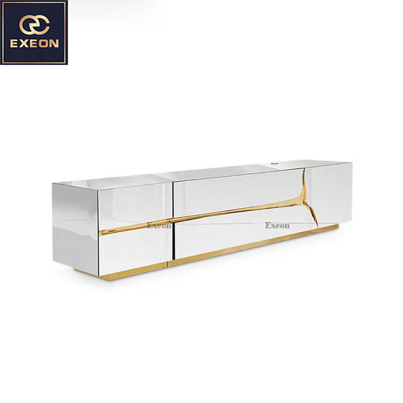 Light luxury Italian home rectangular luxury TV cabinet