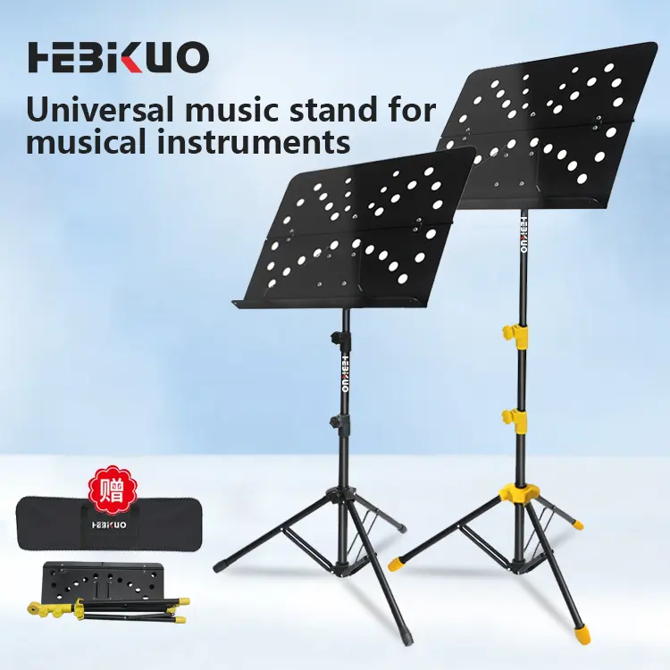 Stand de folha de música universal, música para venda, suporte de música dobrável, música de partitura para partituras