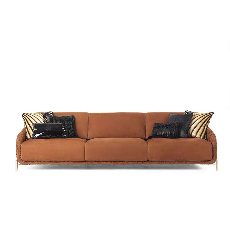 Fashion Italian minimalist custom home luxury fabric sofa