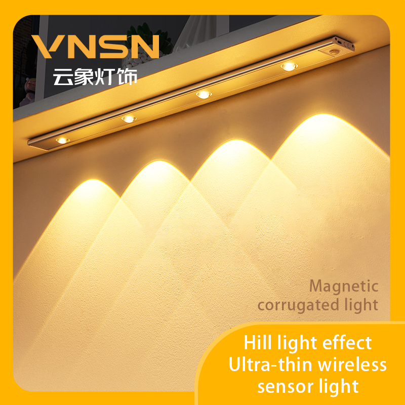 Ultra-thin Wireless Sensor Light with Hill Light Effect - Customizable LED Lighting
