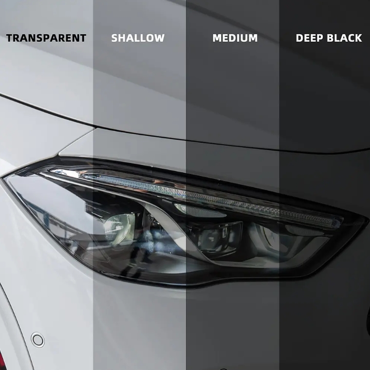 TPU Headlight PPF Black Automobile Headlamp Protective Film for Self Healing Car Light Protection Film