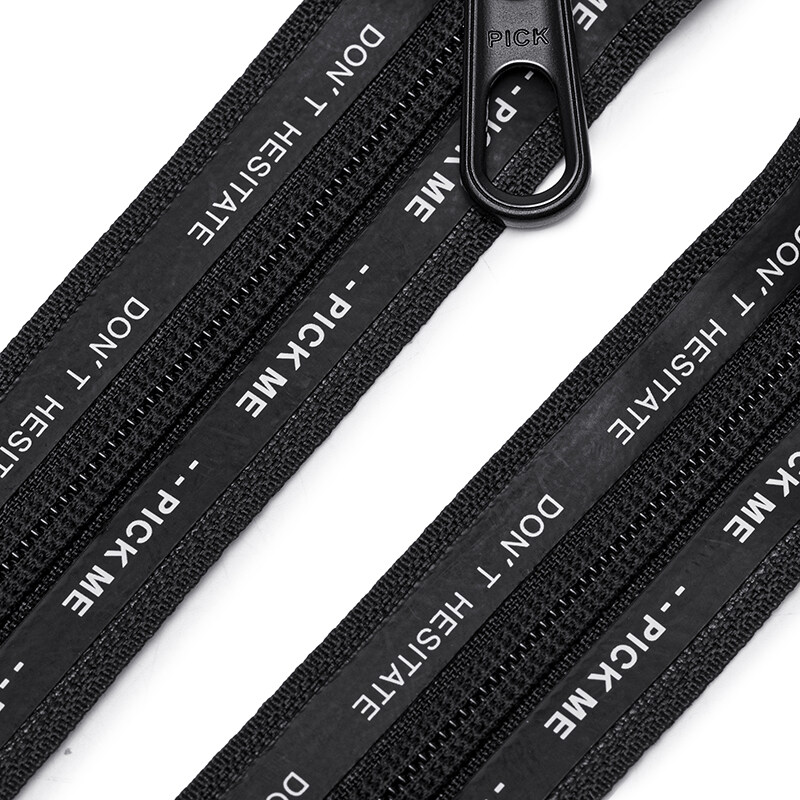 Custom logo branding tape zipper, Personalized logo zipper tape, Custom logo printed zipper tape, Branding tape zipper