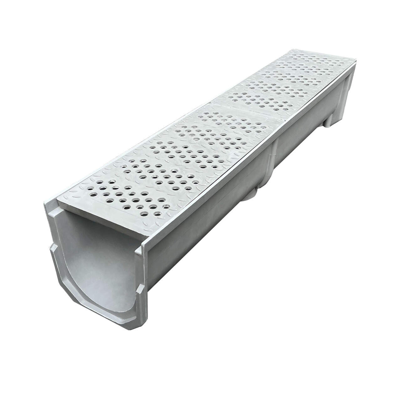 Fiberglass Drain Channel w/Fiberglass Grate