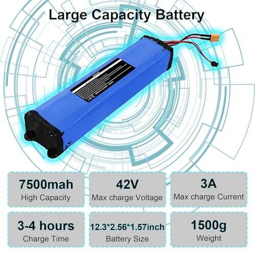36V 7500mAh Electric Scooter Replacement Battery Pack Compatible for Hiboy S2/KS4 Electric Scooter,with Screw Holes at The Botto