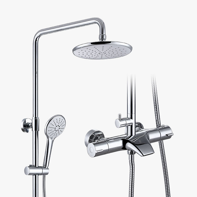 High quality brass material bathroom thermostatic shower column set-945084CP
