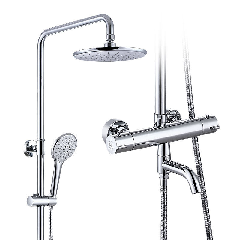 Top sale brass material bathroom thermostatic shower column set-945088CP