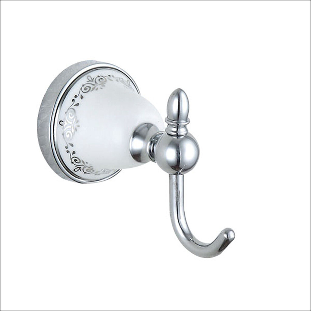 New design ceramic and brass material bathroom robe hook-B3003CP