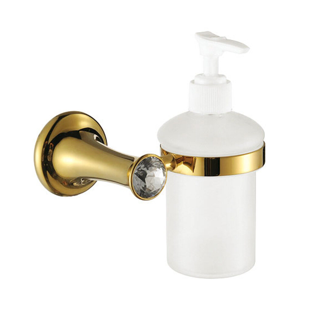 Bathroom high beauty diamond and brass soap dispenser holder-B4003BJ