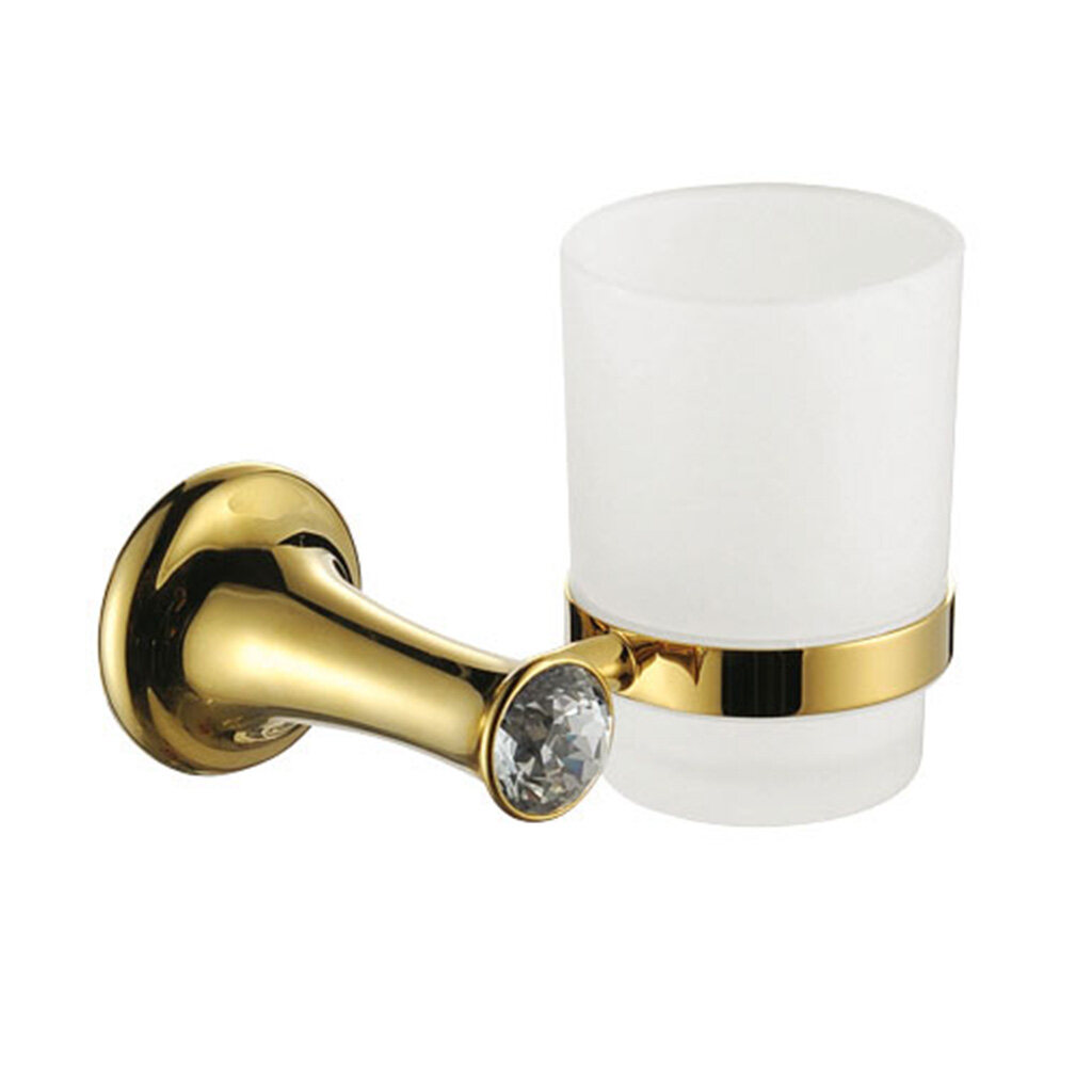 Bathroom diamond and brass new design cup holder -B6001BJ
