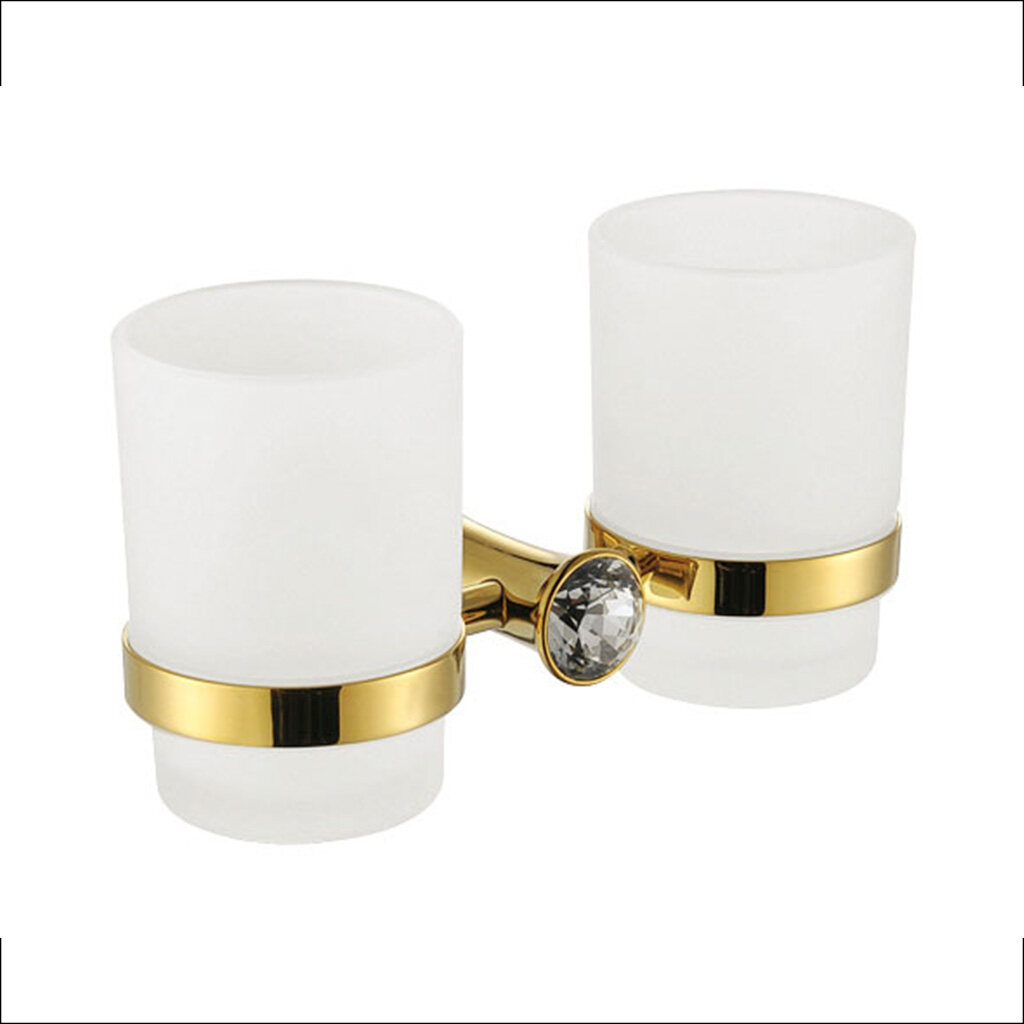 High beauty design brass double cup holder -B6002BJ
