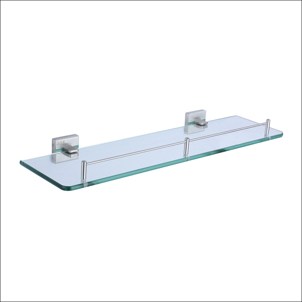 Fashion design bathroom SS304 glass shelf -B2003LS