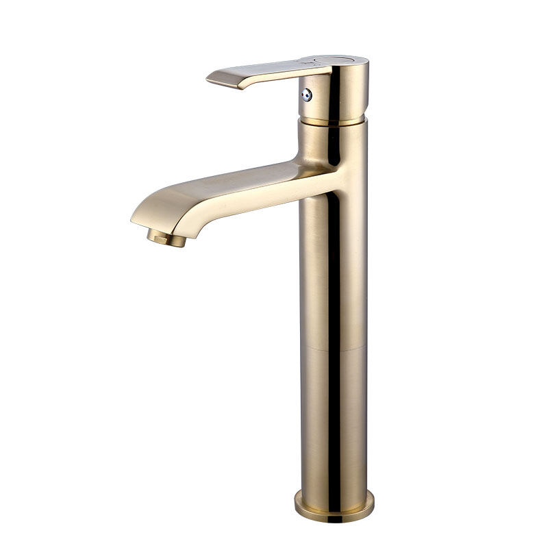 Fashion design high beauty gold brass material bathroom basin faucet -182099SJ