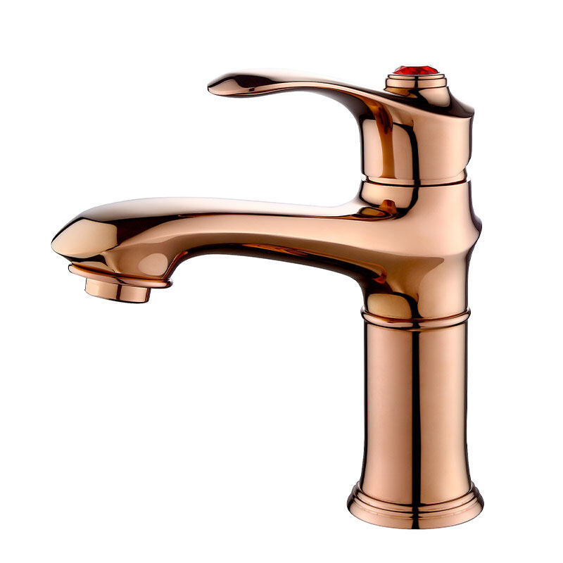 Rose gold brass material bathroom basin faucet -162087MJ