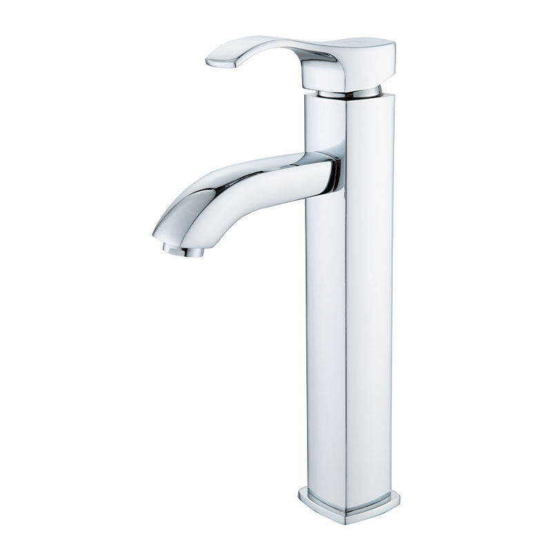 New design design chrome brass material bathroom tall basin faucet -052009CP