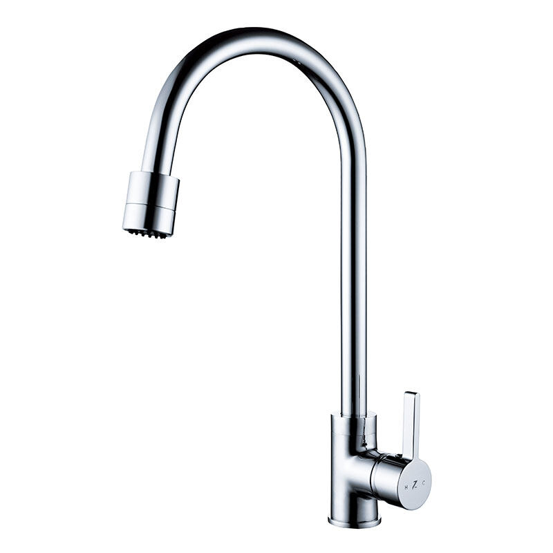 Beautiful design kitchen brass material kitchen faucet.-921043CP