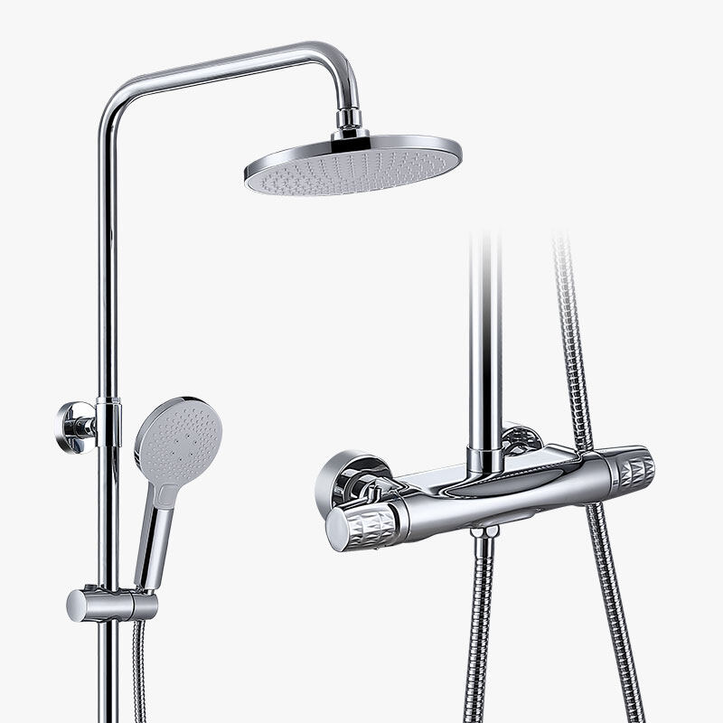 Top sale brass material bathroom thermostatic shower column set-945121CP