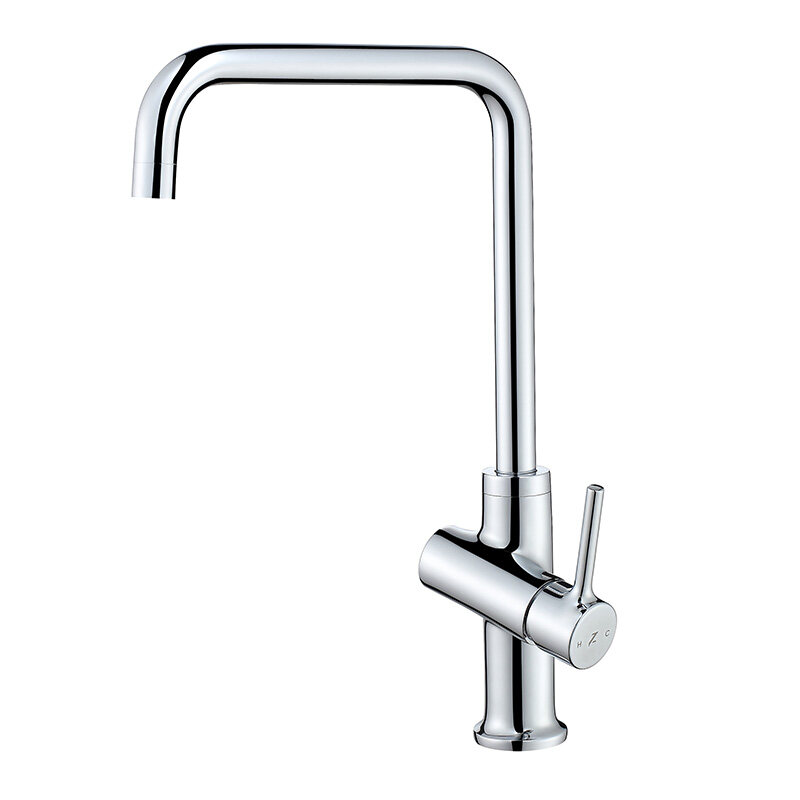 Beautiful design kitchen brass material kitchen faucet.-011001CP