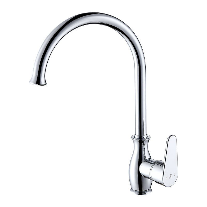 High beauty design chrome color kitchen use brass material kitchen faucet.-921027CP