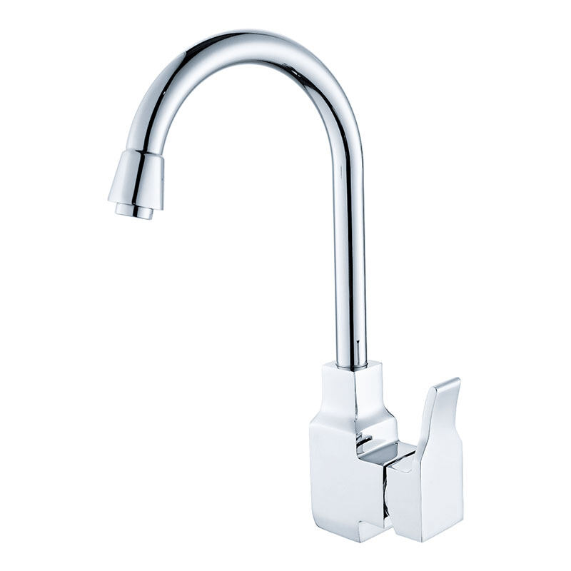 High quality chrome color kitchen use brass material kitchen faucet.-041004CP