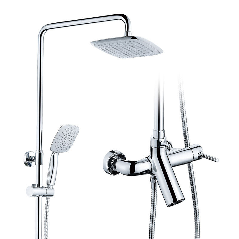 High beauty design brass material bathroom shower column 015002CP