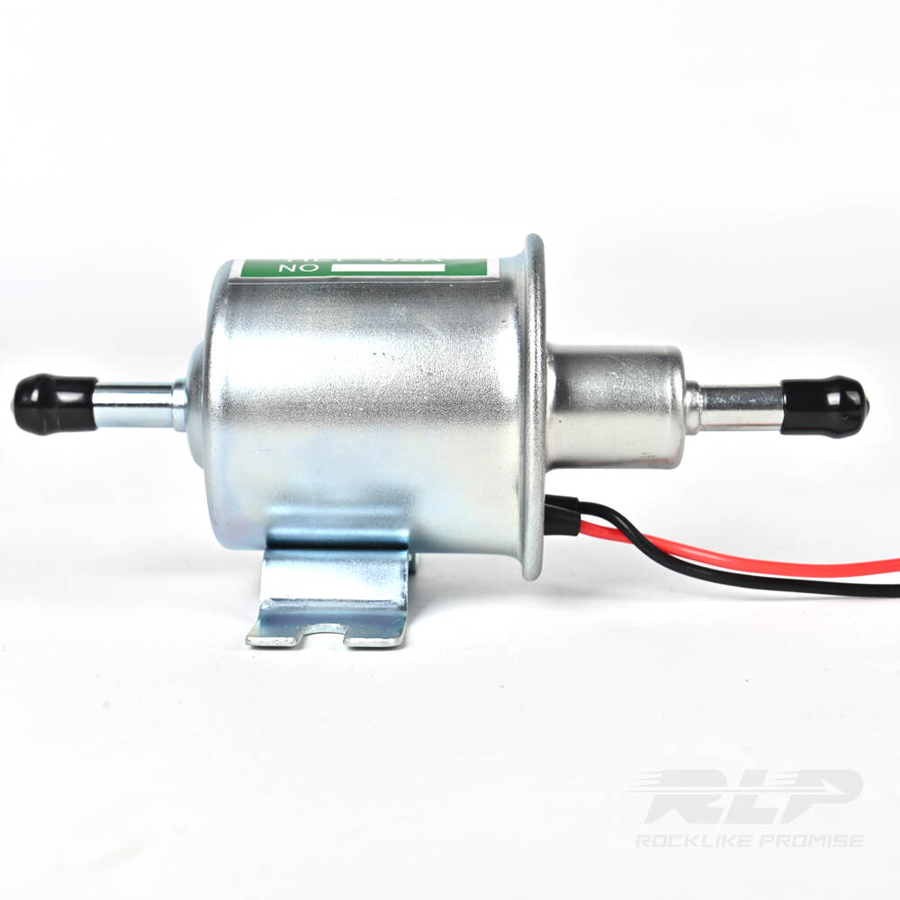 RLP 12v Electric Fuel Pump HEP-02A Low Pressure for Motorcycle Carburetor, ATV, Trucks, Boats (2.5-4 PSI)