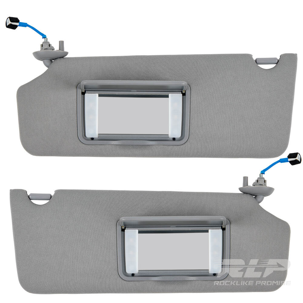 RLP Driver Left & Passenger Right Side Sun Visor for 2017-2021 Honda Pilot & 2018-2020 Ridgeline Replacement #Gray