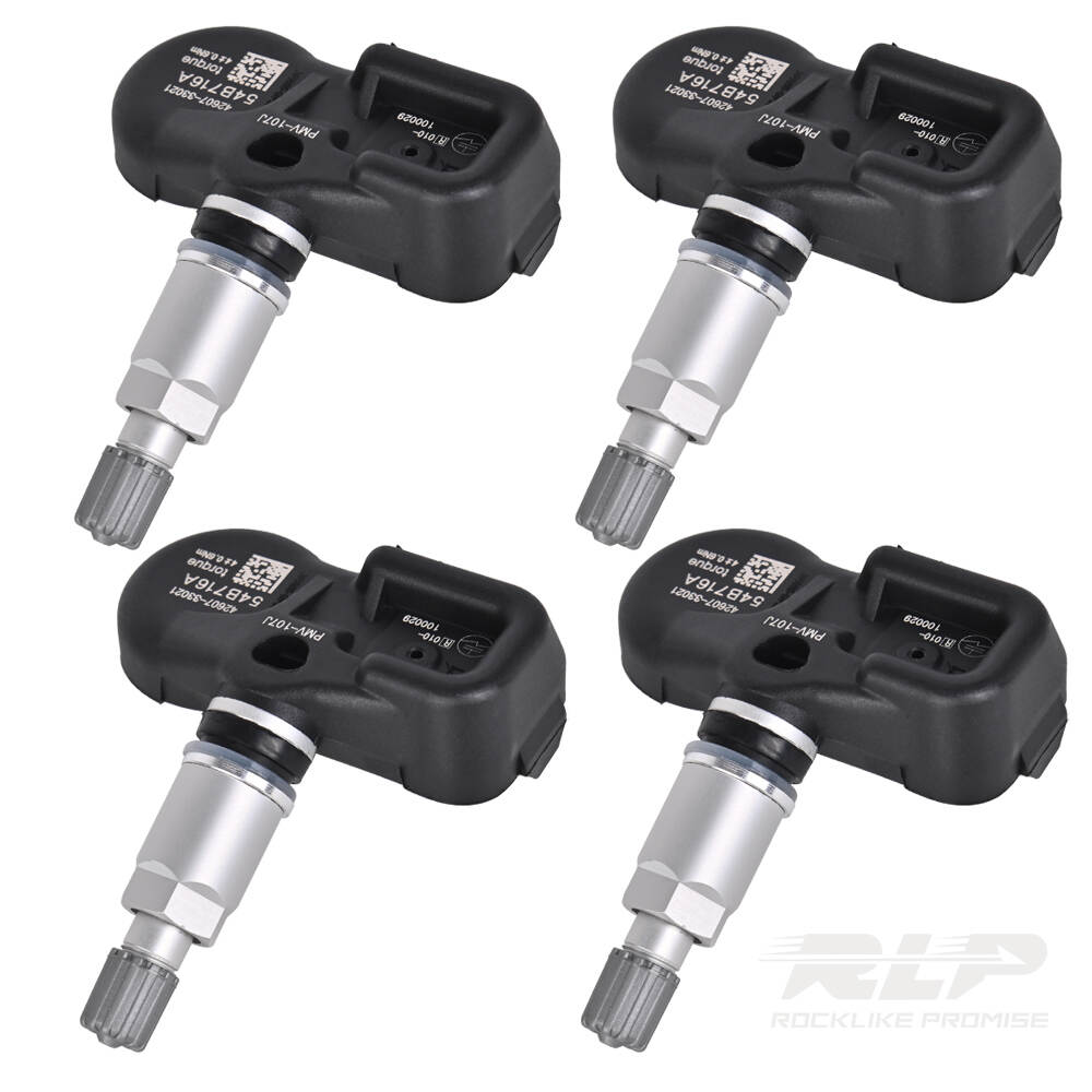 RLP 4x TPMS Sensors 42607-33021 315MHz for Toyota 4Runner, Camry, Corolla, Highlander, FJ Cruiser, Prius