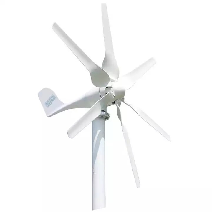 6 blades wind turbine generator 800w 12v/24v for the home