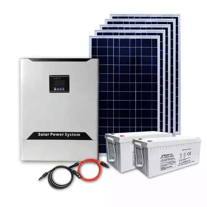 1kw portable solar hybrid off grid power system