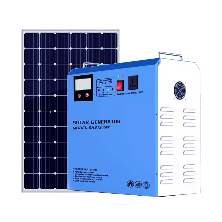 500w portable solar generator pure sine wave hybrid solar inverter all in one machine