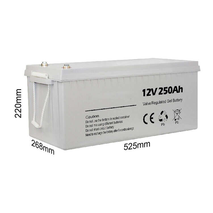 Solar Gel Battery 12v 100ah 200ah 250ah 250 Ah Deep Cycle Energy Storage Lead Acid Batteries