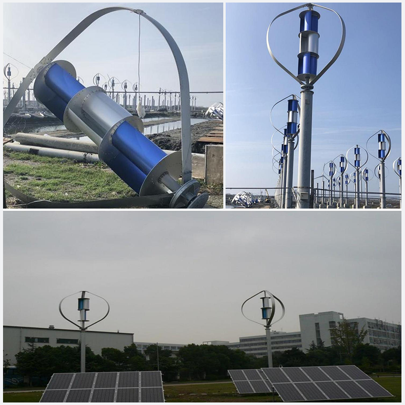 Customized high power generation efficiency 20kw 30kw vertical wind turbine wind-wind complementary system customization-copy