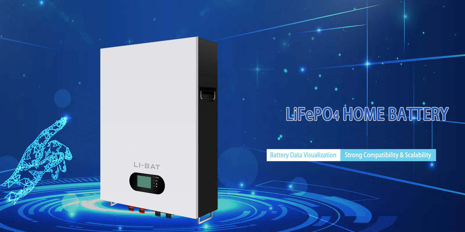 48v 100ah To10kwh Wall-mounted Lithium Ion Lifepo4 Battery For Solar Li ...