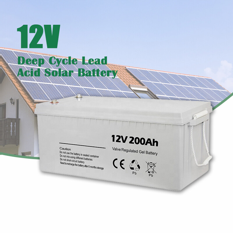 Solar Energy Storage Gel Battery 12V 100Ah 200Ah 250Ah Deep Cycle Lead Acid Battery