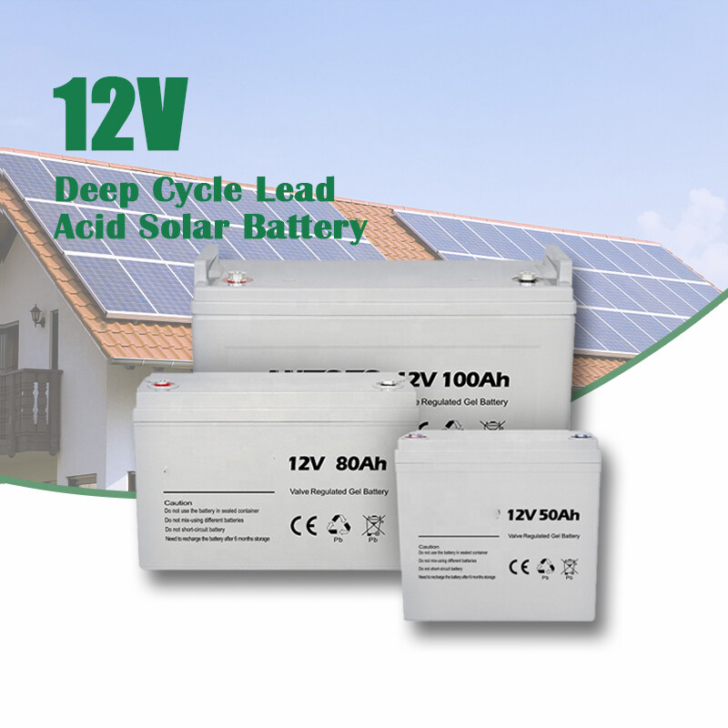 High Quality 12V 200Ah Lead Acid Batteries 200Ah 150Ah 100Ah Solar Battery