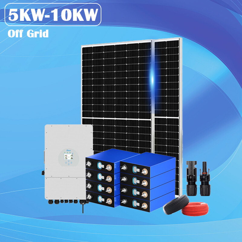 Free extended warranty new mini solar system 5kw solar panel system 5000watt hybrid solar home power system