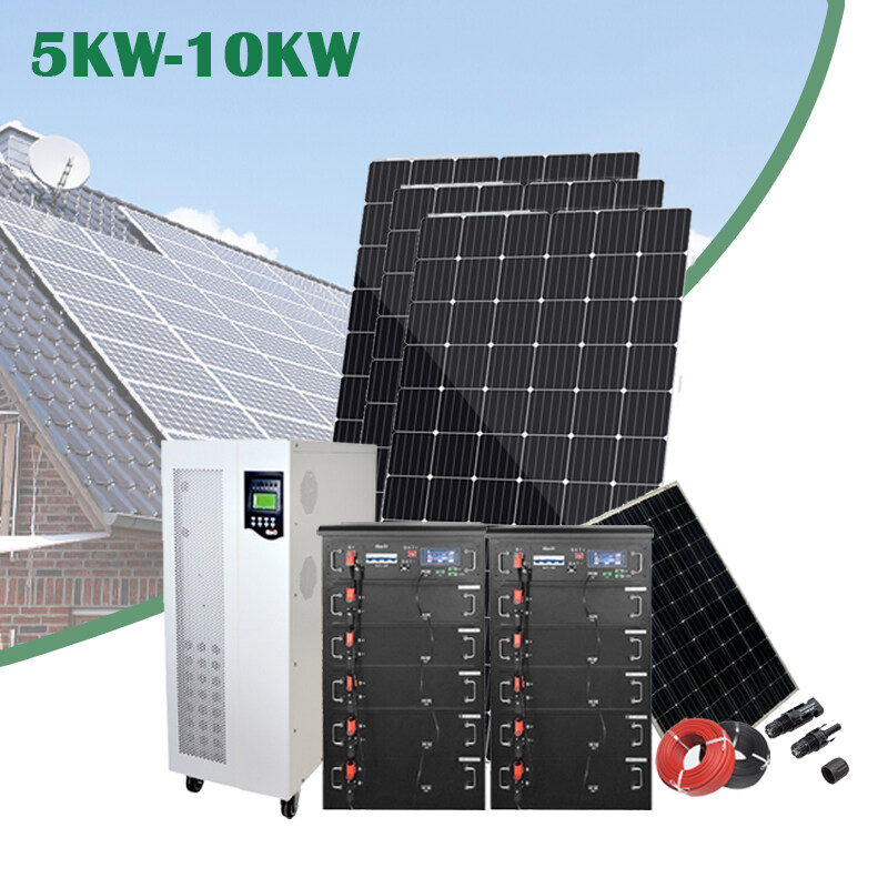 Solar system 5kw household solar panels 5kw off-grid solar power system 5kw solar cell energy storage system