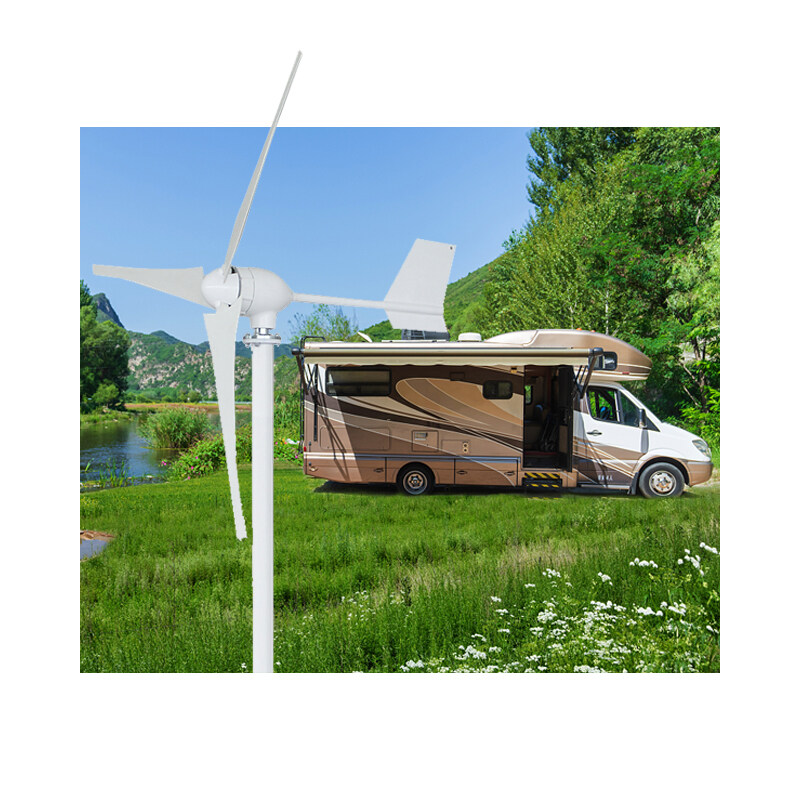 5000w 96v/220V/380v horizontal wind turbine power generator 6 blades with mppt controller for home use